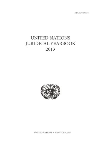 image of United Nations Juridical Yearbook 2013