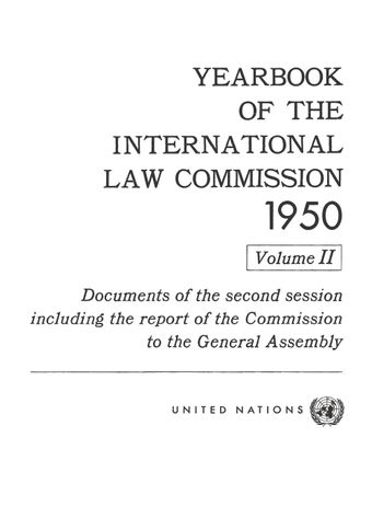 image of Yearbook of the International Law Commission 1950, Vol. II
