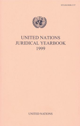 image of United Nations Juridical Yearbook 1999