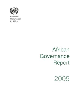 image of African Governance Report I - 2005