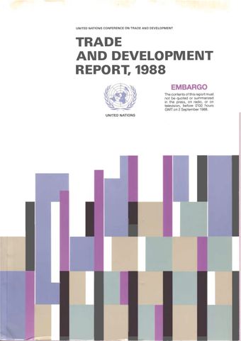 image of Trade and Development Report 1988