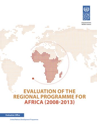 image of Evaluation of the Regional Programme for Africa (2008-2013)