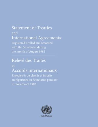 image of Traités et accords internationaux enregistrés: Nos 21200 à 21232