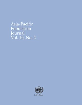 Asia-Pacific Population Journal, Vol. 10, No. 2, June 1995