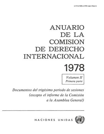 image of Anuario de la Comisión de Derecho Internacional 1978, Vol. II, Parte 1