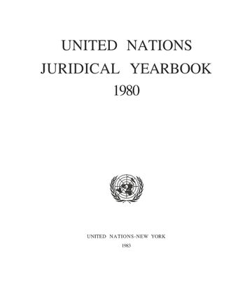 image of Legislative texts concerning the legal status of the United Nations and related intergovernmental organizations