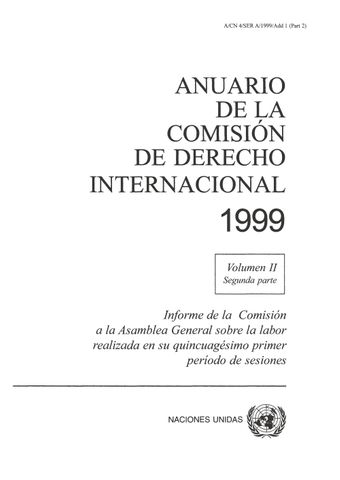 image of Anuario de la Comisión de Derecho Internacional 1999, Vol. II, Parte 2