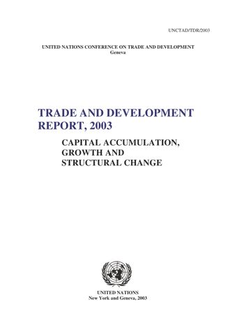 image of Trade and Development Report 2003