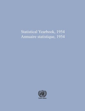 image of Statistical Yearbook 1954, Sixth Issue