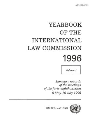 image of Yearbook of the International Law Commission 1996, Vol. I